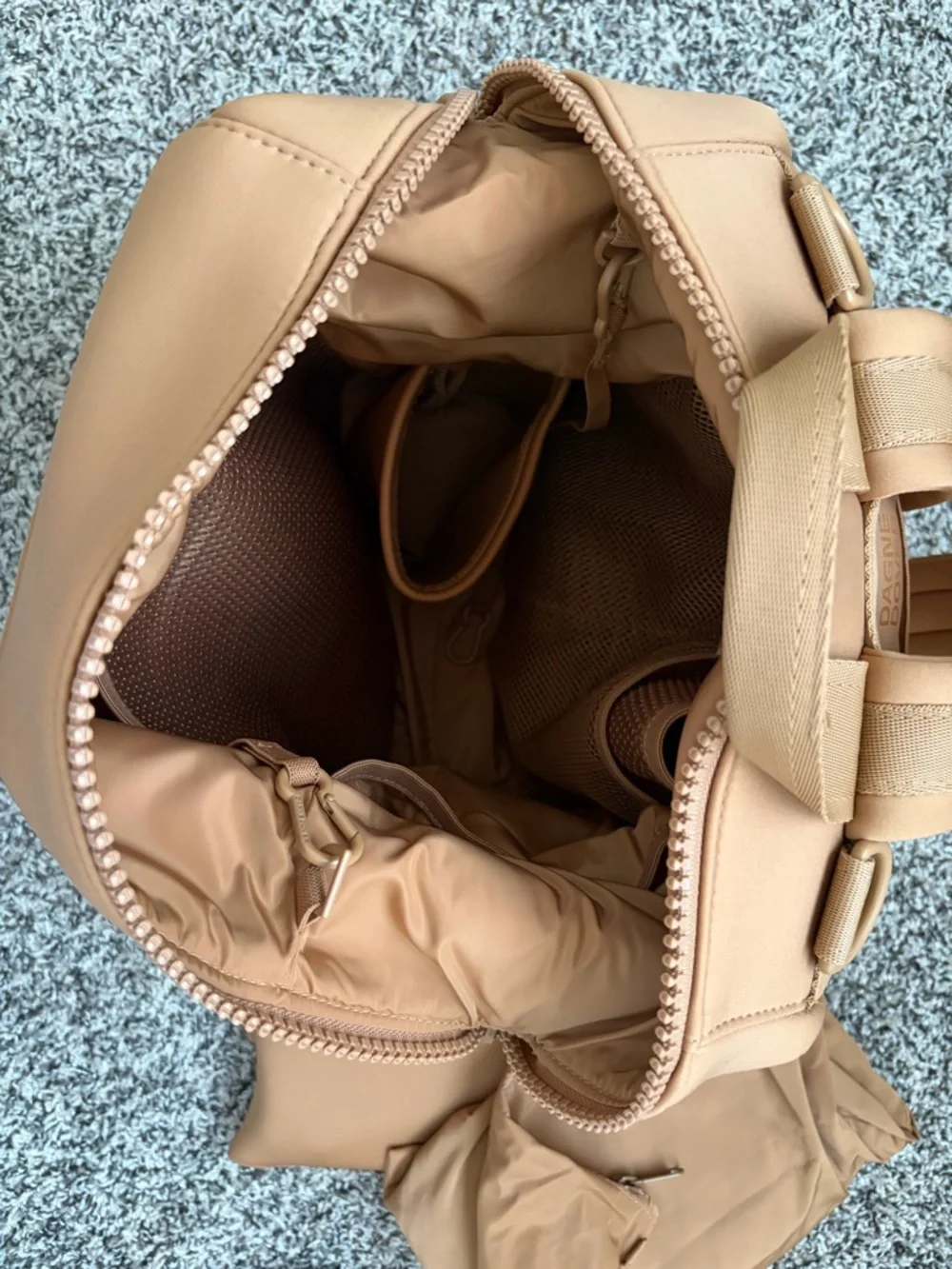 Dagne Dover Compact Backpack in Camel Tan
